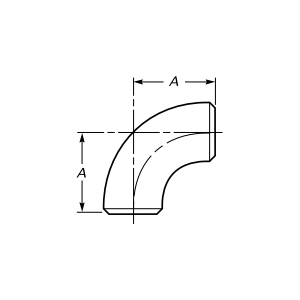 Stumsvets 90 graders armbåge