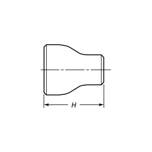 Stumsvets koncentrisk reducering